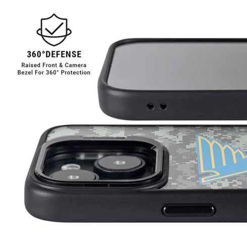 NHL St. Louis Blues Camo iPhone 14 Kickstand Case
